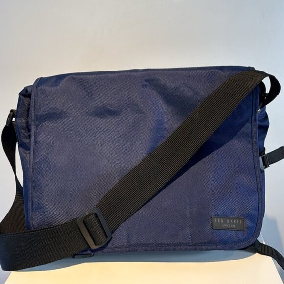 Ted Baker London navy blue nylon Crossbody messenger bag - Picture 2 of 11